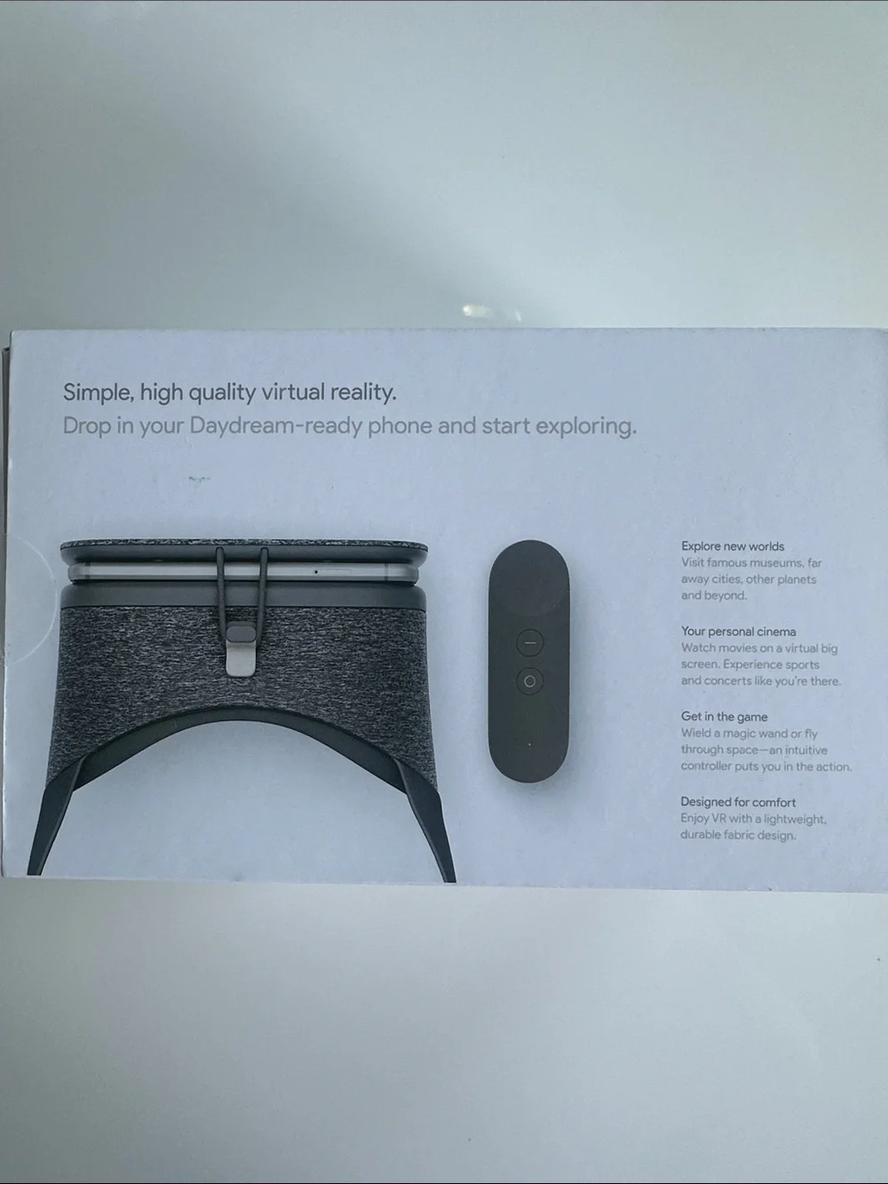 Google Daydream View VR Headset - Heather Gray Fabric